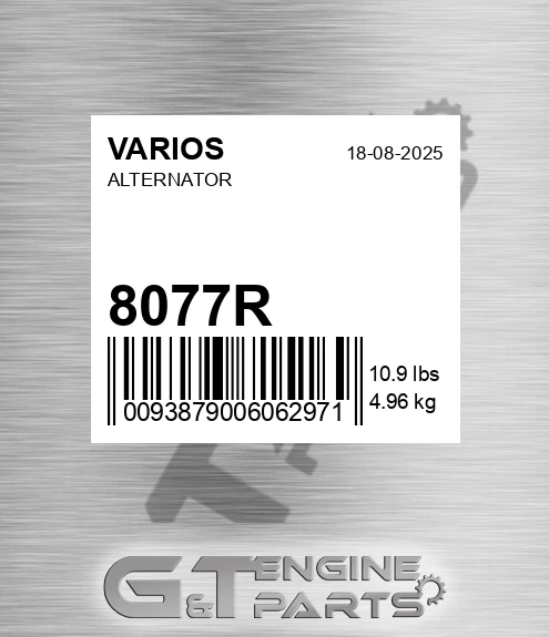 8077R VARIOS Alternator