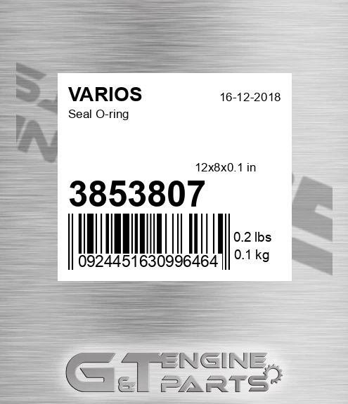 3853807 Seal O-ring