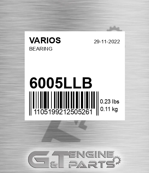 6005LLB Bearing