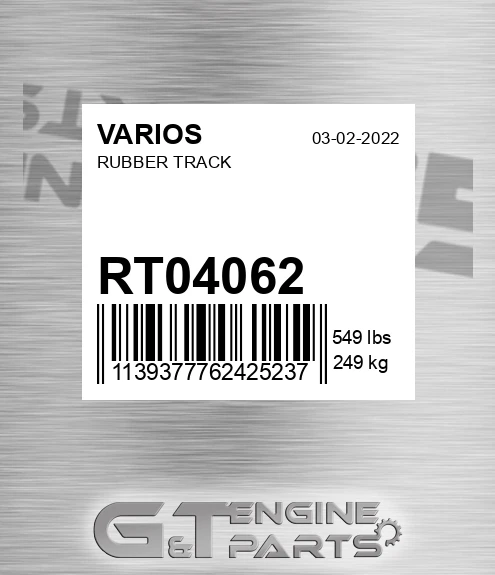 RT04062 Rubber Track