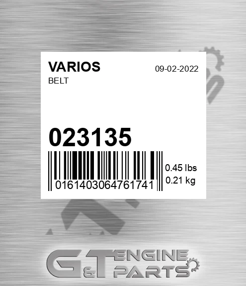 023.135 Belt for VARIOS