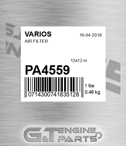 PA4559 Air Filter for VARIOS