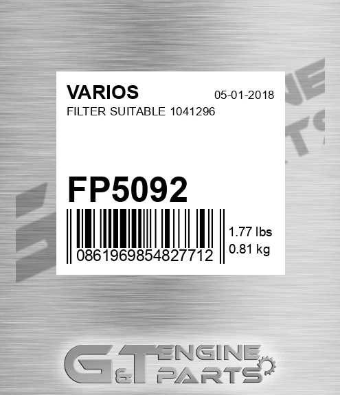 FP5092 Filter Suitable 1041296 for VARIOS