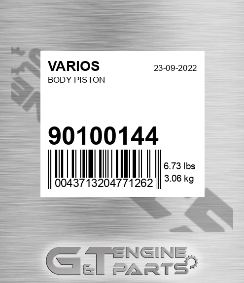 901.00144 Body Piston for VARIOS