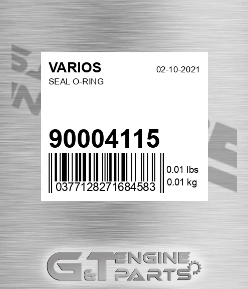 900.04115 Seal O-ring for VARIOS
