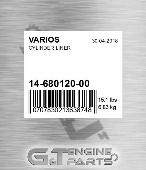 14-680120-00 Cylinder Liner