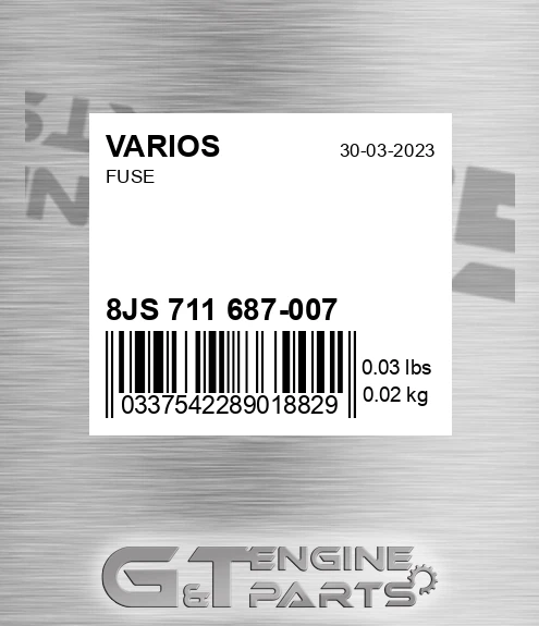 8JS 711 687-007 Fuse