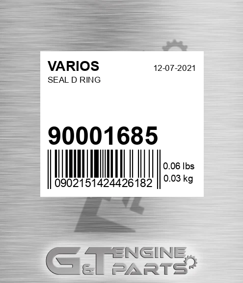 900.01685 Seal D Ring