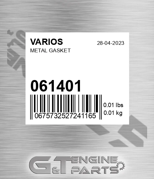061.401 Metal Gasket for VARIOS