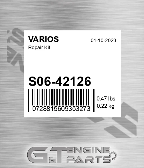 S06-42126 Repair Kit for VARIOS