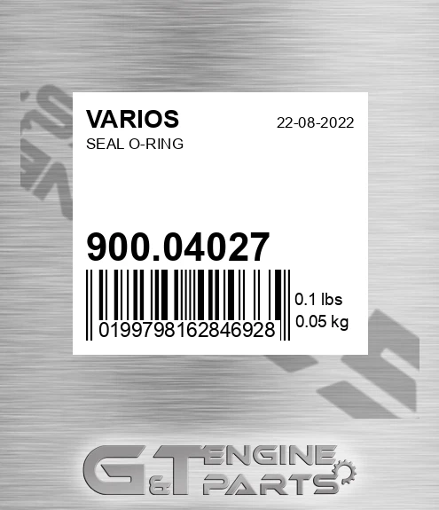 900.04027 Seal O-ring