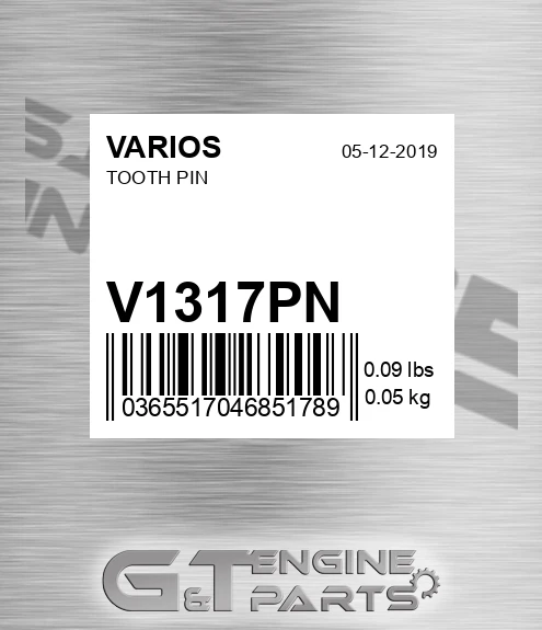 V13-17PN Tooth Pin