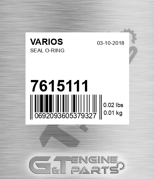 7615111 Seal O-ring