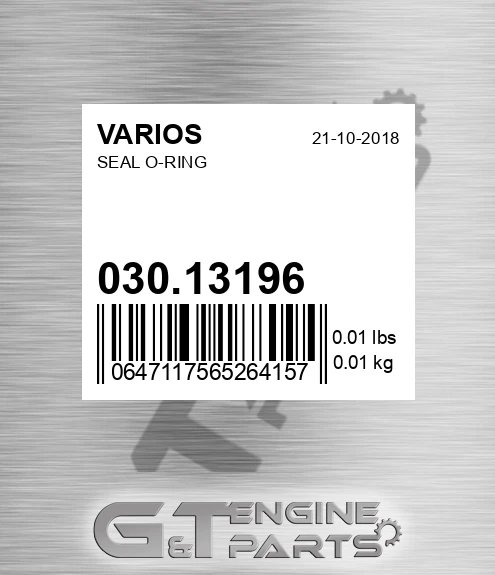 030.13196 Seal O-ring