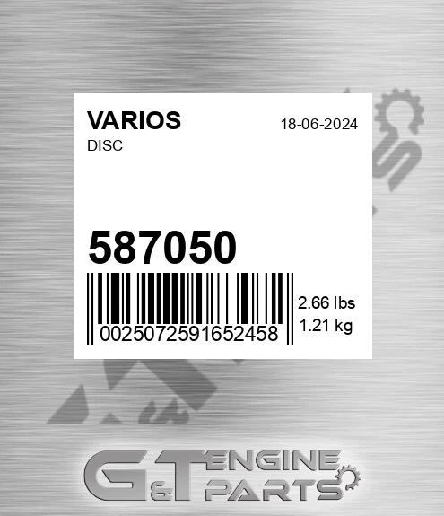 587050 VARIOS Disc