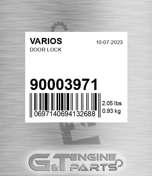 900.03971 Door Lock for VARIOS