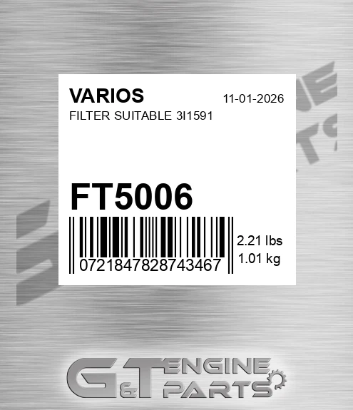FT5006 Filter Suitable 3i1591 for VARIOS
