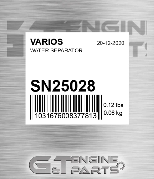 SN25028 Water Separator for VARIOS