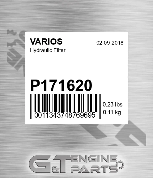 P171620 Hydraulic Filter for VARIOS