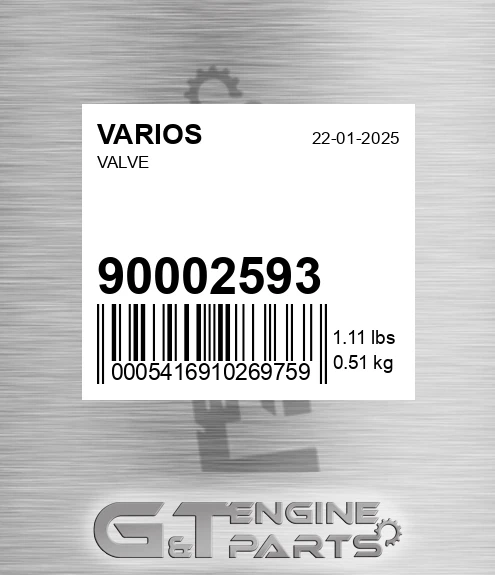 900.02593 Valve for VARIOS