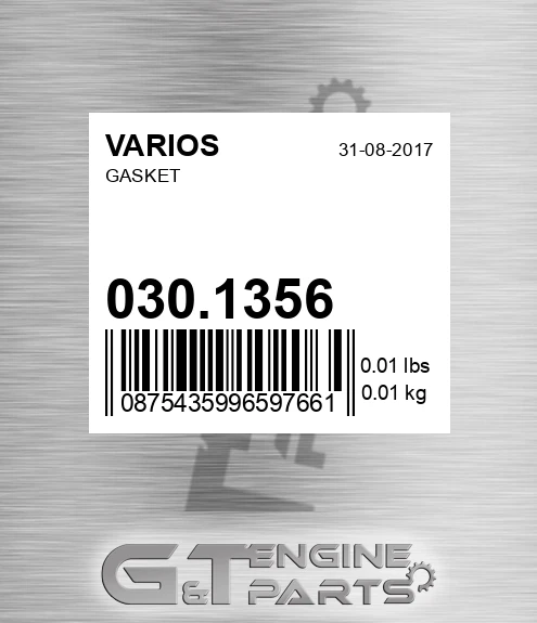 030.1356 Gasket