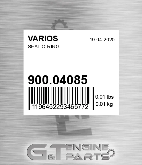 900.04085 Seal O-ring