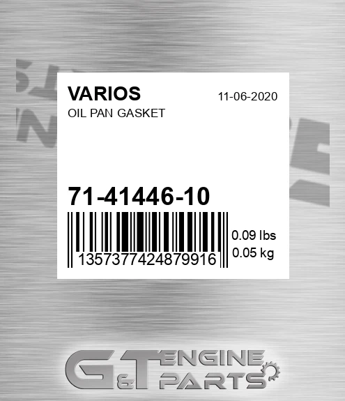 71-41446-10 Oil Pan Gasket for VARIOS