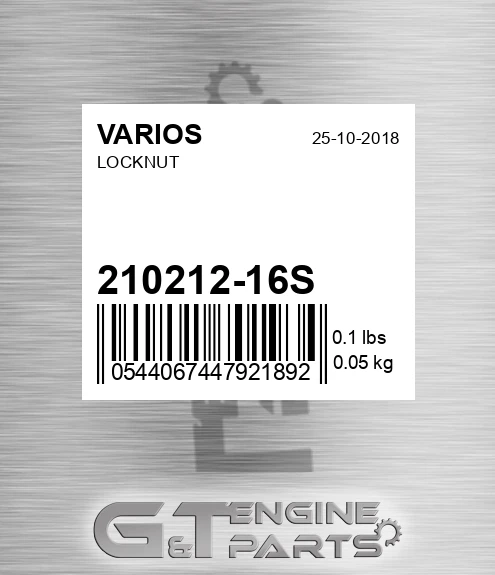 210212-16S Locknut