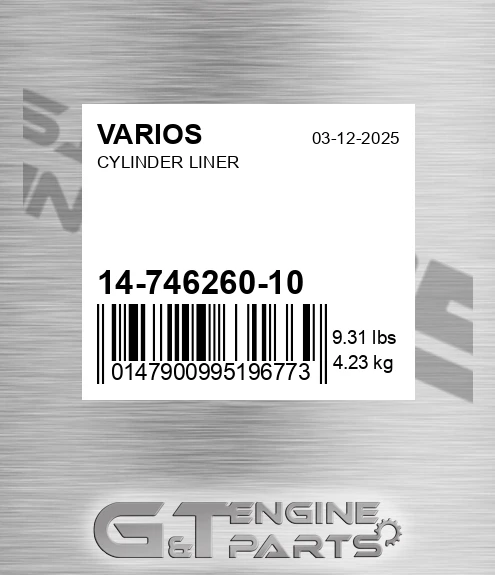 14-746260-10 Cylinder Liner
