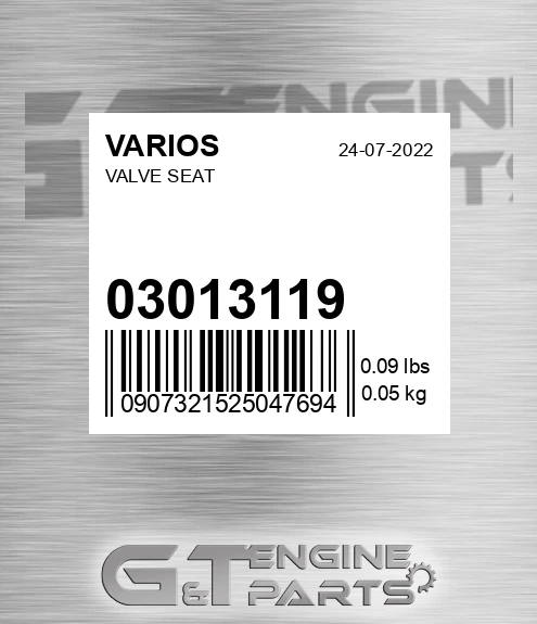 030.13119 Valve Seat for VARIOS