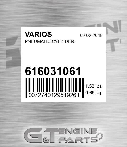 616031061 Pneumatic Cylinder for VARIOS