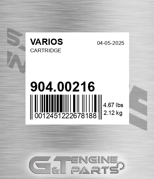 904.00216 Cartridge
