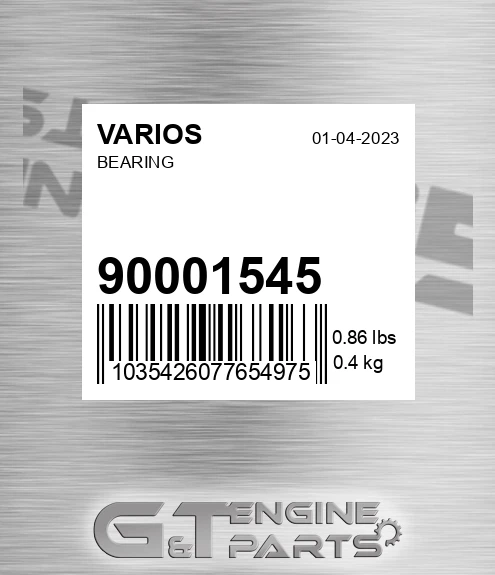900.01545 Bearing for VARIOS