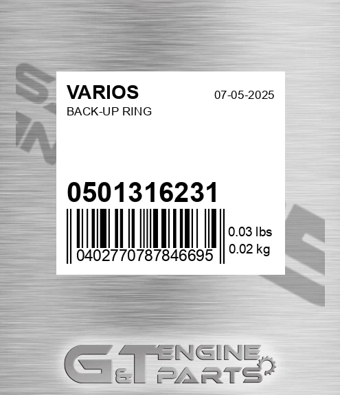 0501316231 Back-up Ring