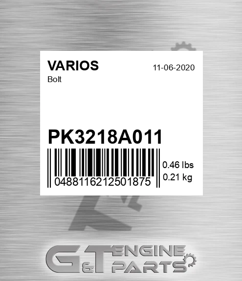 PK3218A011 Bolt