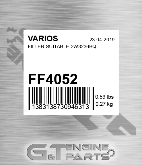 FF4052 VARIOS Filter Suitable 2w3236bq
