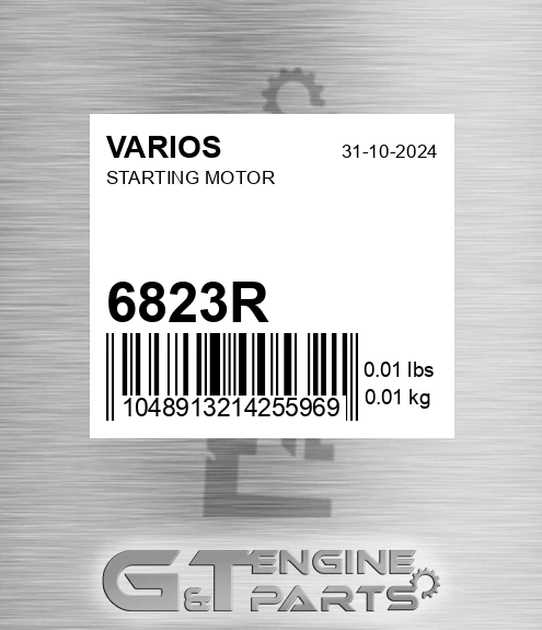 6823R Starting Motor