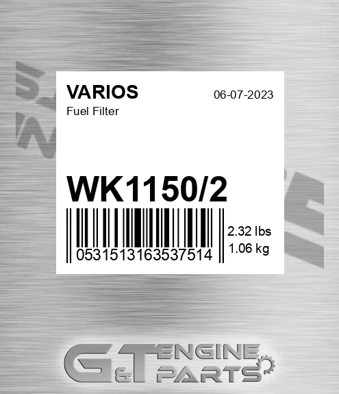 WK1150-2 Fuel Filter