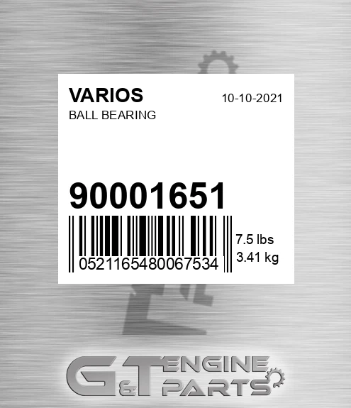 90001651 Bearing for VARIOS