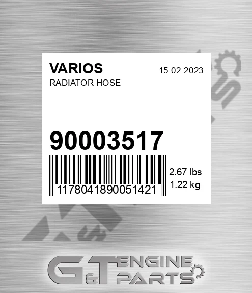 900.03517 Radiator Hose