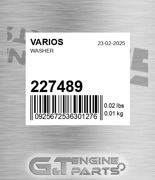227489 VARIOS Washer