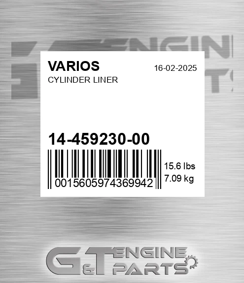 14-459230-00 Cylinder Liner