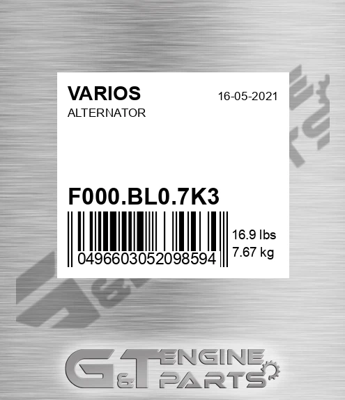 F000.BL0.7K3 Alternator