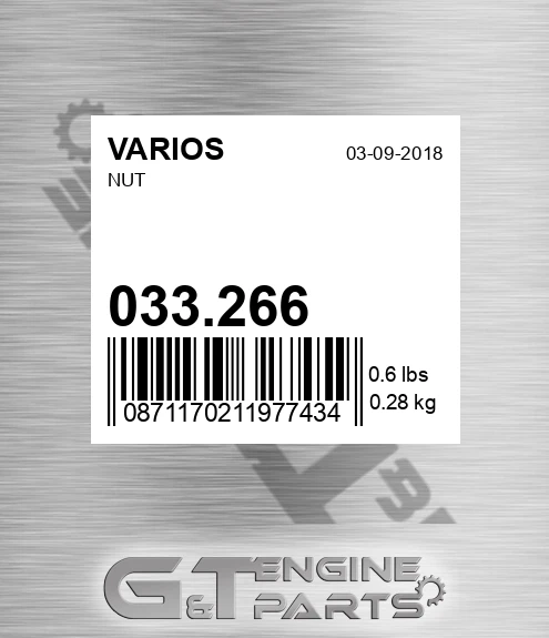 033.266 VARIOS Nut