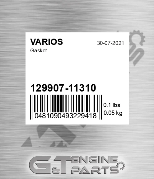 129907-11310 Gasket