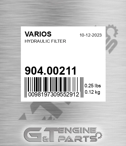 904.00211 Hydraulic Filter
