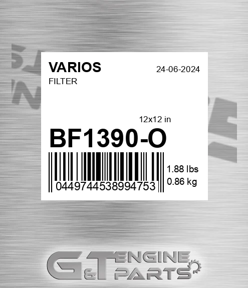BF1390-O Filter for VARIOS