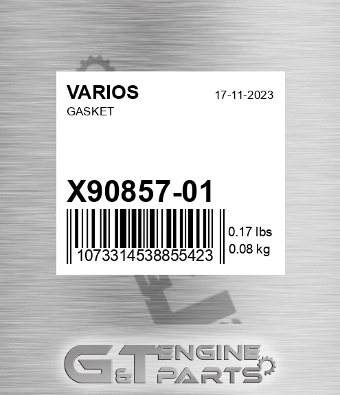 X90857-01 Gasket