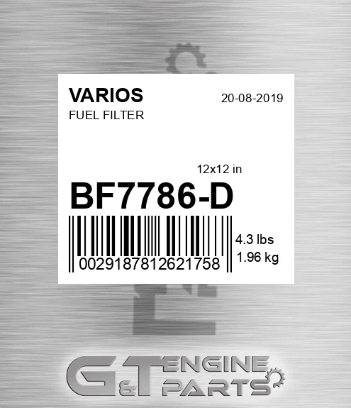 BF7786-D Fuel Filter