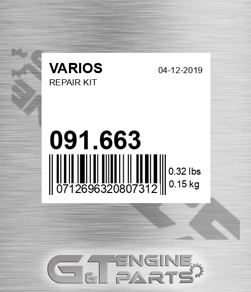 091.663 Repair Kit